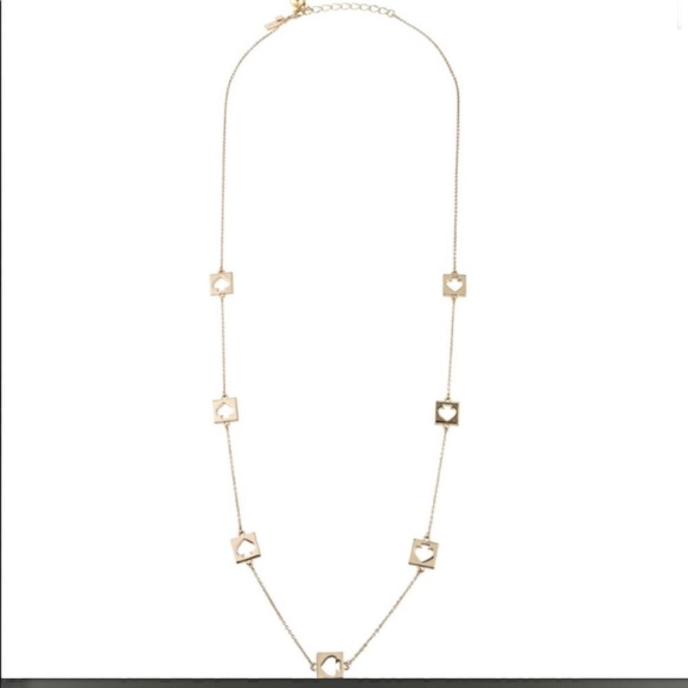 ♠️ Kate Spade Gold Long Necklace KS LOGO♠️